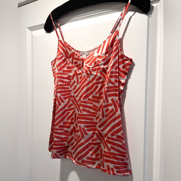 HANRO of Switzerland Silk Sleveless Top Spiced Coral Small 6/8 NWOT SAMPLE - Picture 3 of 14